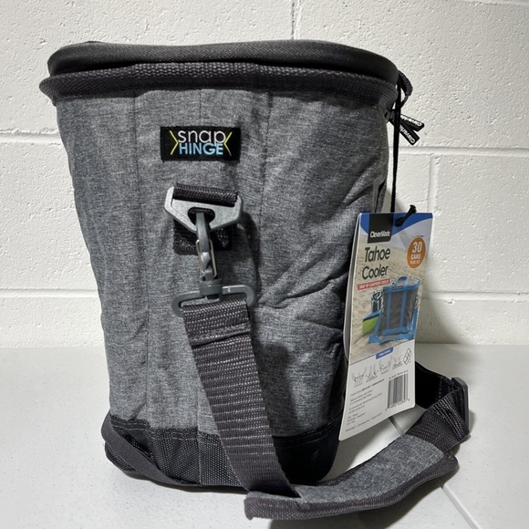 CleverMade Collapsible Insulated Tahoe Cooler 30 Can Bag 5 GAL 20L Gray - Picture 13 of 16